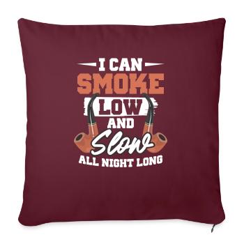 Fumer du tabac Hachisch Meth Weed Cigar Whistle - Housse de coussin décorative 45 x 45 cm - bordeaux - Devant