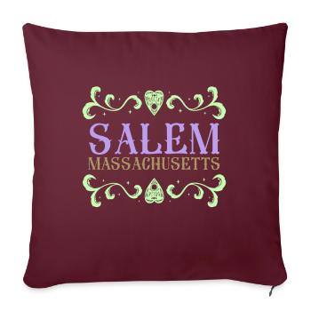 Salem Massachusetts Ouija Love - Housse de coussin décorative 45 x 45 cm - bordeaux - Devant