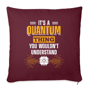 Crypto Games Blockchain Investisseur - Housse de coussin décorative 45 x 45 cm - bordeaux - Devant