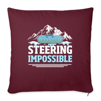 Tube de glace sur tube de neige - Housse de coussin décorative 45 x 45 cm - bordeaux - Devant