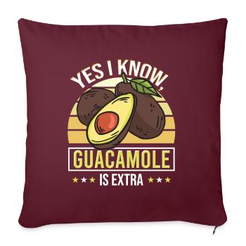 De Mayo Vegetarier Veganer Mexikaner - Sofakissenbezug 45 x 45 cm - Burgunderrot - Vorne
