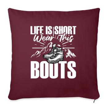 Randonnée Chaussures de randonnée Randonnée - Housse de coussin décorative 45 x 45 cm - bordeaux - Devant