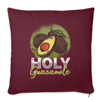 Guacamole Vegetarier Mexikanischer Avocado Liebhab - Sofakissenbezug 45 x 45 cm - Burgunderrot - Vorne