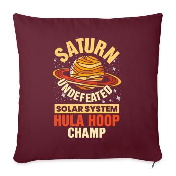 Saturne Planète, Planètes, Univers - Housse de coussin décorative 45 x 45 cm - bordeaux - Devant