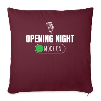 Chanteur d’opéra, voix, opéra - Housse de coussin décorative 45 x 45 cm - bordeaux - Devant