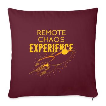 Remote Chaos Experience - Sofakissenbezug 45 x 45 cm - Burgunderrot - Vorne