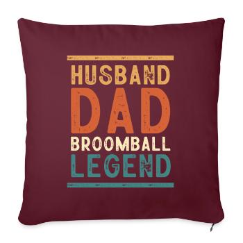 Broadway, Musical, Nerd de théâtre - Housse de coussin décorative 45 x 45 cm - bordeaux - Devant