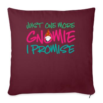 Gnome - Gnome Collecting - Gnome Collector - Housse de coussin décorative 45 x 45 cm - bordeaux - Devant