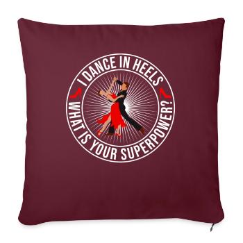 Formation en danse Ballroom Danse de couple - Housse de coussin décorative 45 x 45 cm - bordeaux - Devant