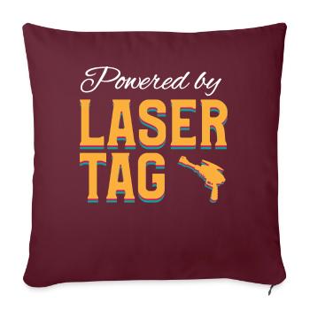 Lasertag, Laser - Sofakissenbezug 45 x 45 cm - Burgunderrot - Vorne