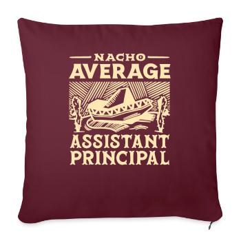 Directeur adjoint Directeur adjoint Mexique - Housse de coussin décorative 45 x 45 cm - bordeaux - Devant