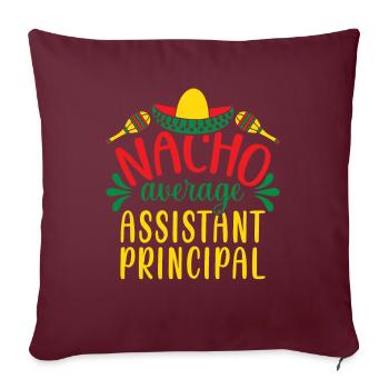 Directeur adjoint Mexique - Housse de coussin décorative 45 x 45 cm - bordeaux - Devant