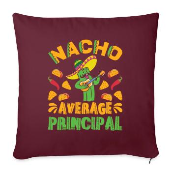 Cinco De Mayo Nacho Principal moyen - Housse de coussin décorative 45 x 45 cm - bordeaux - Devant