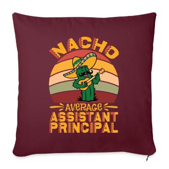 Directeur adjoint Directeur adjoint Mexique - Housse de coussin décorative 45 x 45 cm - bordeaux - Devant