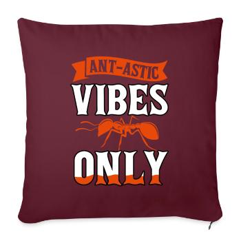 Ambiances anti-astiques uniquement - Housse de coussin décorative 45 x 45 cm - bordeaux - Devant