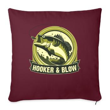 Putes et coup - Housse de coussin décorative 45 x 45 cm - bordeaux - Devant