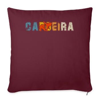Capoeira - Sofakissenbezug 45 x 45 cm - Burgunderrot - Vorne