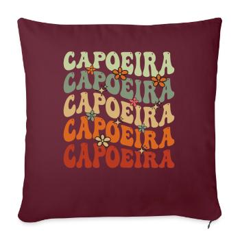 Capoeira - Sofakissenbezug 45 x 45 cm - Burgunderrot - Vorne