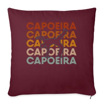Capoeira - Sofakissenbezug 45 x 45 cm - Burgunderrot - Vorne