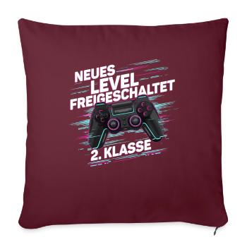 Garçons Écolier 2ème année Gamer Gamer - Housse de coussin décorative 45 x 45 cm - bordeaux - Devant