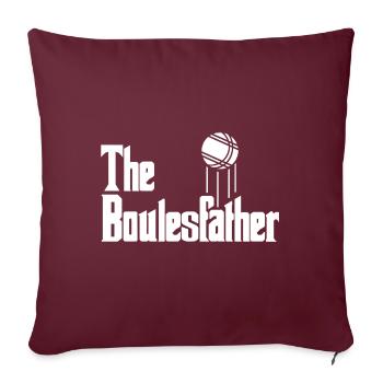 Le Pétanque Boule Boccia - Housse de coussin décorative 45 x 45 cm - bordeaux - Devant