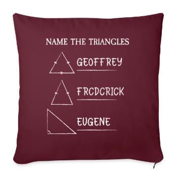 Math Jokes Mathmatician Teacher Math Mathematics - Sofakissenbezug 45 x 45 cm - Burgunderrot - Vorne