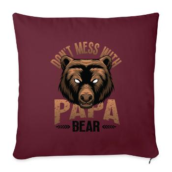 Je ne suis pas encore allé partout - Housse de coussin décorative 45 x 45 cm - bordeaux - Devant