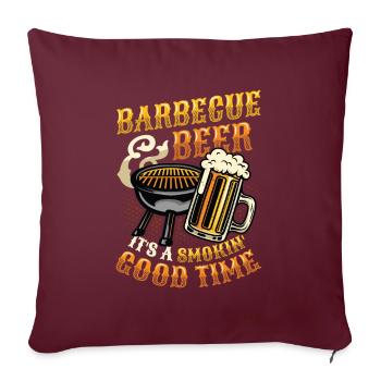 Griller - Housse de coussin décorative 45 x 45 cm - bordeaux - Devant