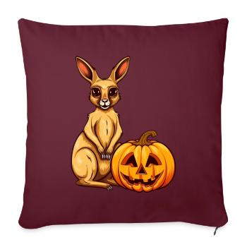 Känguru-Kürbis-Lazy-Halloween-Partykostüm für - Sofakissenbezug 45 x 45 cm - Burgunderrot - Vorne