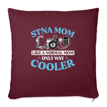 Infirmière auxiliaire certifiée STNA - Housse de coussin décorative 45 x 45 cm - bordeaux - Devant