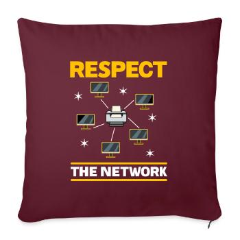 Administrateur réseau Administrateur système Réseau - Housse de coussin décorative 45 x 45 cm - bordeaux - Devant