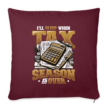 États financiers Audit fiscal Drôle Comptable - Housse de coussin décorative 45 x 45 cm - bordeaux - Devant