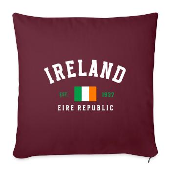 Irland Irland Republik - Sofakissenbezug 45 x 45 cm - Burgunderrot - Vorne