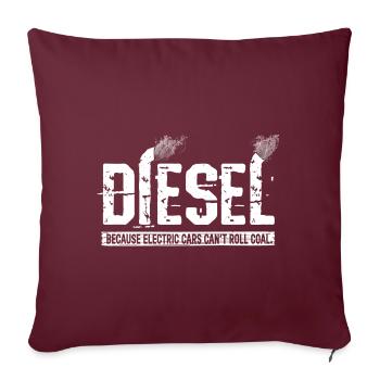 Graphique Diesel - Housse de coussin décorative 45 x 45 cm - bordeaux - Devant