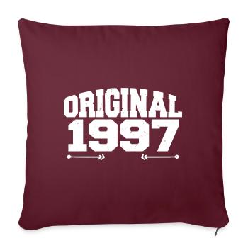 Original 1997 | Cadeau d’anniversaire 1997 - Housse de coussin décorative 45 x 45 cm - bordeaux - Devant