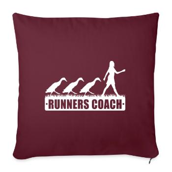 Laufenten Manager Laufente Duck Keeper - Housse de coussin décorative 45 x 45 cm - bordeaux - Devant