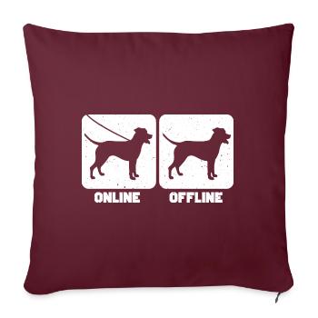 Louisiane Catahoula Leopard Dog - Housse de coussin décorative 45 x 45 cm - bordeaux - Devant