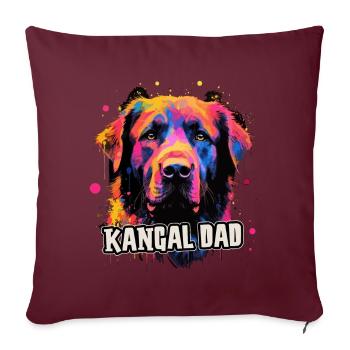 Kangal Dog Cadeau Dire - Housse de coussin décorative 45 x 45 cm - bordeaux - Devant