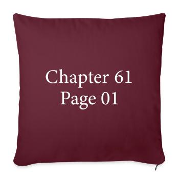 Chapter 63 Page 1 | Cadeau 63e Anniversaire 63 ans - Housse de coussin décorative 45 x 45 cm - bordeaux - Devant