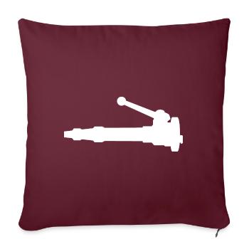 Pompiers Jet d’eau à haute pression Tube de jet - Housse de coussin décorative 45 x 45 cm - bordeaux - Devant