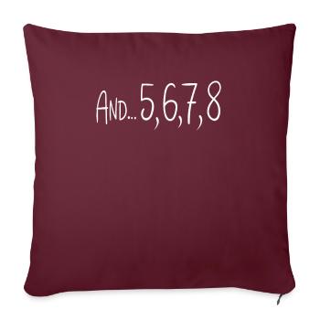 Dancer dancing gift actress ballerina - Sofa pillowcase 17,3'' x 17,3'' (45 x 45 cm) - burgundy - Front