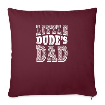 Comic partenaires Papa Mamakind Chemise Dudes papa - Housse de coussin décorative 45 x 45 cm - bordeaux - Devant