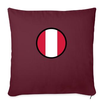 Sous le signe du pérou - Housse de coussin décorative 45 x 45 cm - bordeaux - Devant