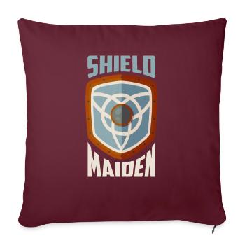Shield Maiden Vikings Norse - Sofakissenbezug 45 x 45 cm - Burgunderrot - Vorne