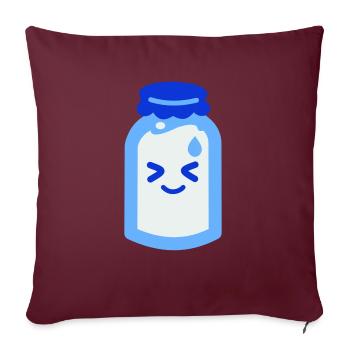 Sanshoku - Milch - Sofakissenbezug 45 x 45 cm - Burgunderrot - Vorne