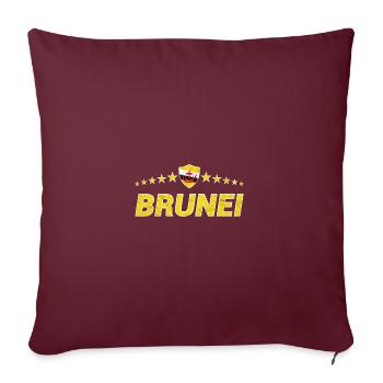 Brunei - Sofakissenbezug 45 x 45 cm - Burgunderrot - Vorne