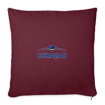 Curaçao - Housse de coussin décorative 45 x 45 cm - bordeaux - Devant