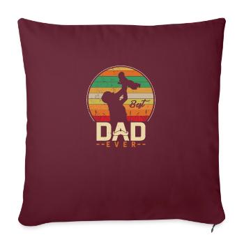 Les meilleurs cadeaux pour la fête des pères de tous les temps - Housse de coussin décorative 45 x 45 cm - bordeaux - Devant