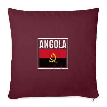 Angola - Sofakissenbezug 45 x 45 cm - Burgunderrot - Vorne