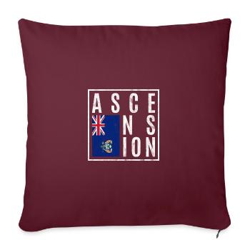 Ascension - Housse de coussin décorative 45 x 45 cm - bordeaux - Devant